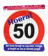 Deurbord 50 Jaar Verkeersbord 50cm